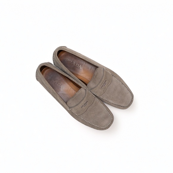 Prada Men’s Grey Suede Driving Loafers – Size US 9 / EU 42 / UK 8 – Made in Ital main image 8